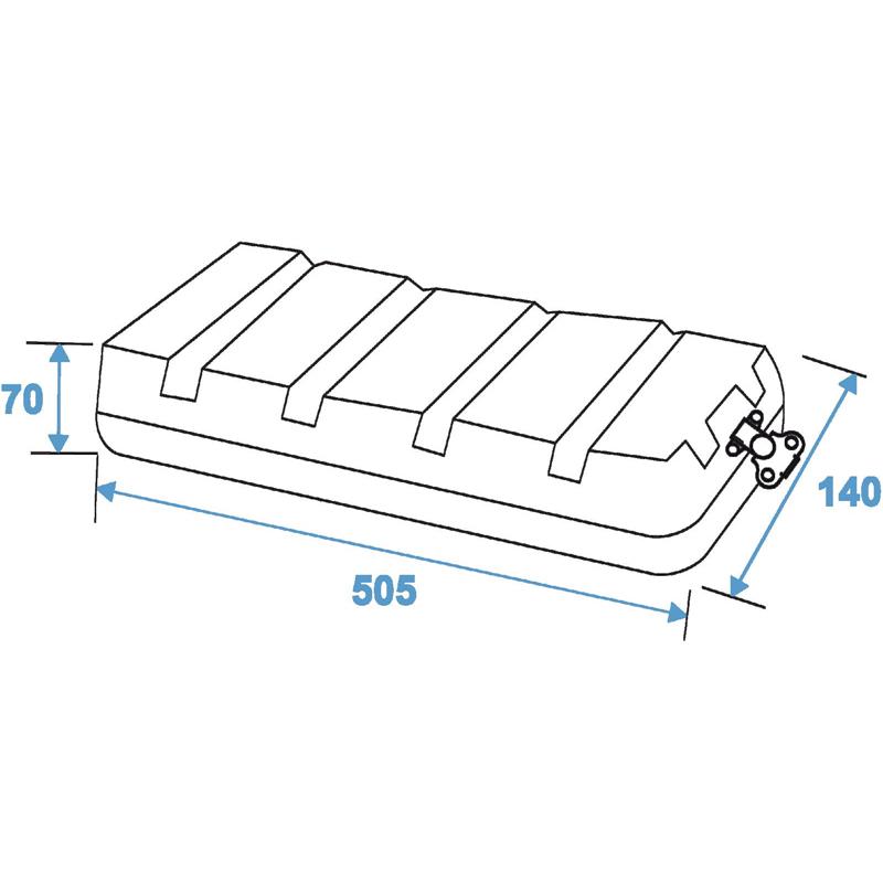 ROADINGER Plastic Rack KR-19, 2U, DD, black