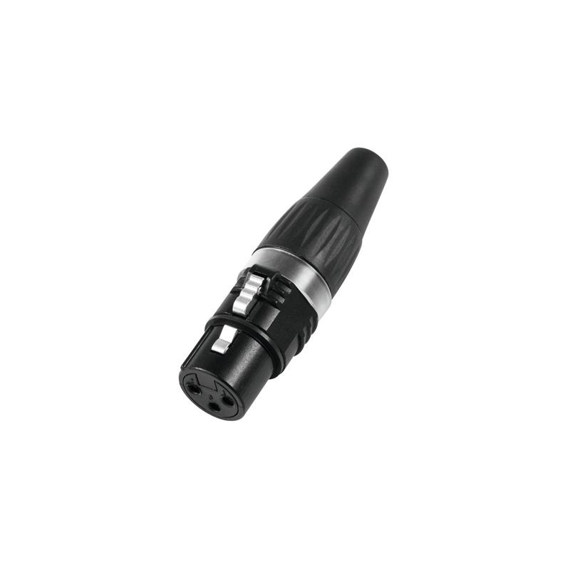 HICON XLR plug 3pin HI-X3CF-BLK