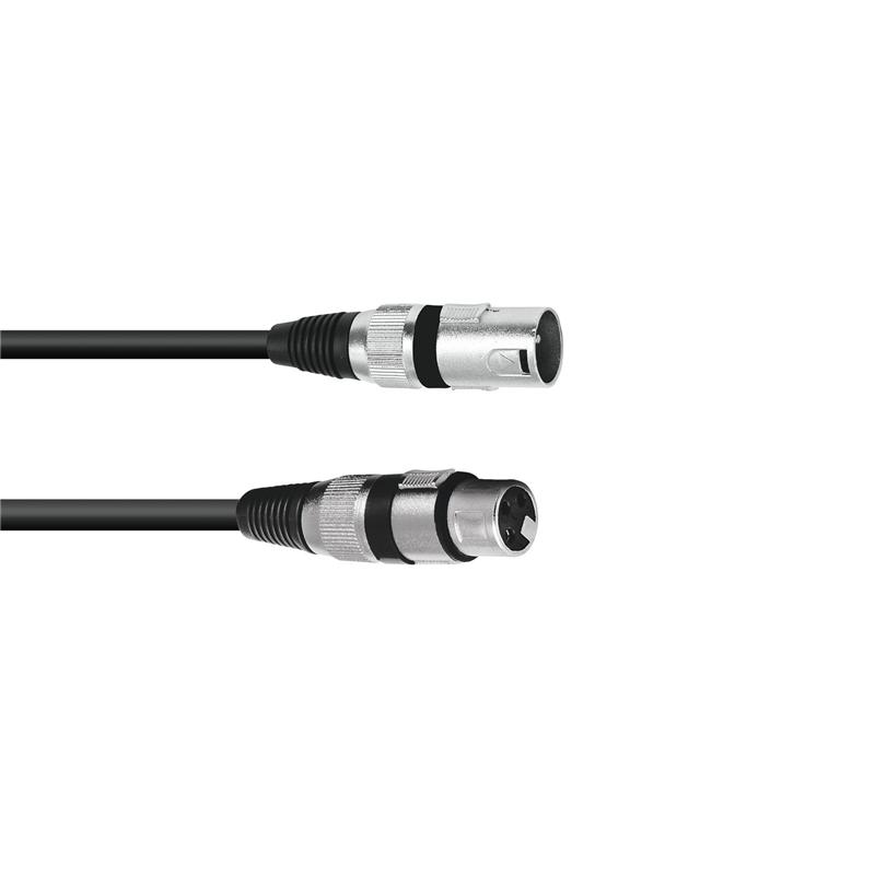 OMNITRONIC XLR cable 3pin 7.5m bk