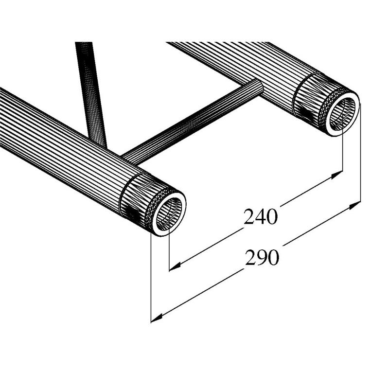 ALUTRUSS BILOCK BQ2-1000 2-way Cross Beam