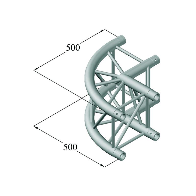 ALUTRUSS QUADLOCK S6082C-21R 2-Way Corner 90°