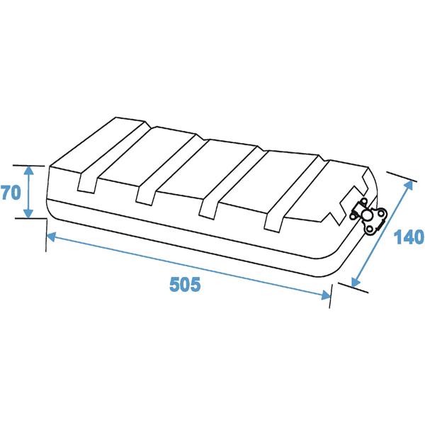 ROADINGER Plastic Rack KR-19, 2U, DD, black