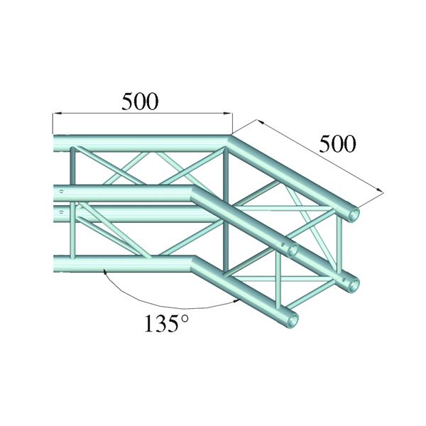 ALUTRUSS QUADLOCK S6082C-23 2-Way Corner 135°