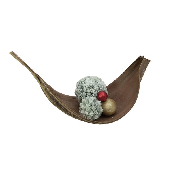 EUROPALMS Pine ball, flocked, 15cm